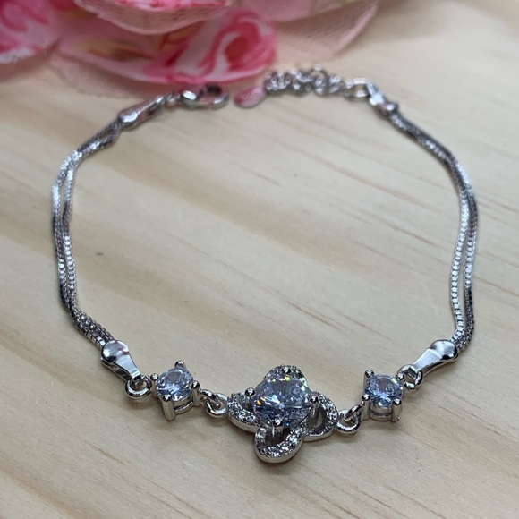 Sterling Silver 925 CZ Bracelet - Picture 7 of 7